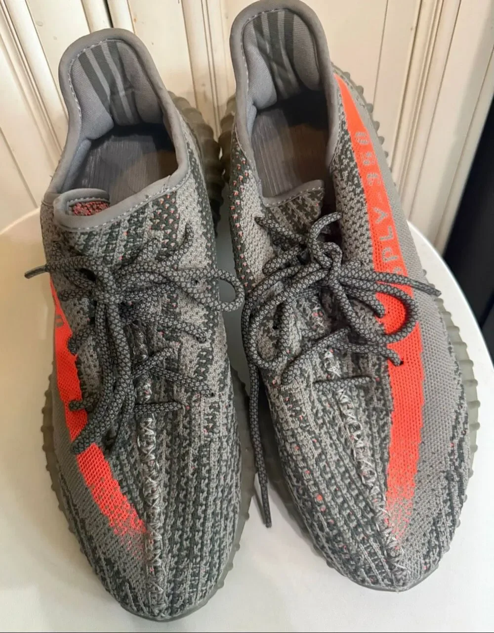 Adidas Men's Yeezy Boost 350 V2 Beluga BB1826 Primeknit Sneaker Gray Size 11